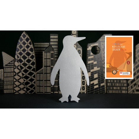 3 szt.- Odblaskowe Naklejki 3M PINGWIN, zest. 3szt