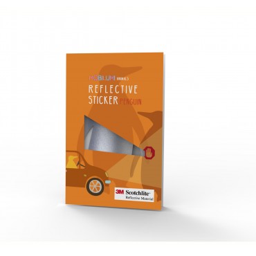 3 szt.- Odblaskowe Naklejki 3M PINGWIN, zest. 3szt