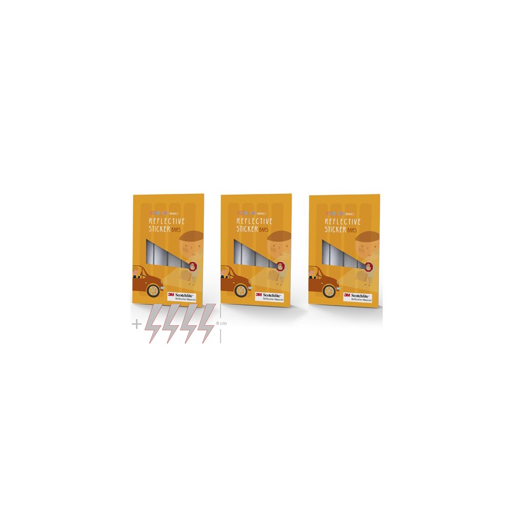 Odblaskowe Naklejki 3M PASKI 3s