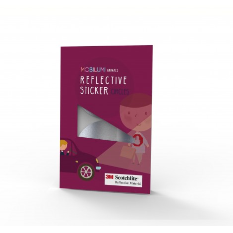 3 szt.- Odblaskowe Naklejki 3M KÓŁKA, zestaw 3 szt