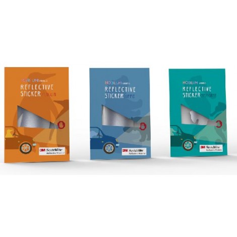 3 szt.- Odblaskowe Naklejki ZWIERZAKI, zestaw 3szt