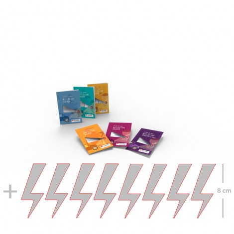 6 szt.- Odblaskowe Naklejki 3M ZWIERZAKI I FIGURY