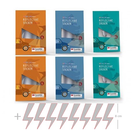 6 szt.-Odblaskowe Naklejki 3M ZWIERZAKI
