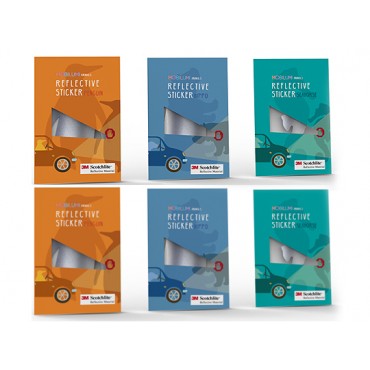 6 szt.-Odblaskowe Naklejki 3M ZWIERZAKI