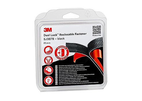Rzep Dual Lock SJ 387B 25mm x 2,5m czarny Rzep Dual Lock SJ 387B 25mm x 2,5m czarny