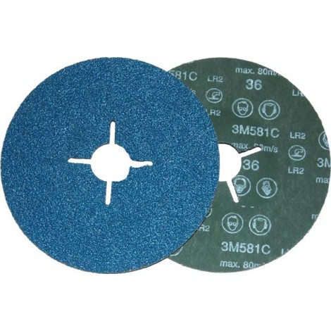 Dysk fibrowy 581C, P80, 115mm