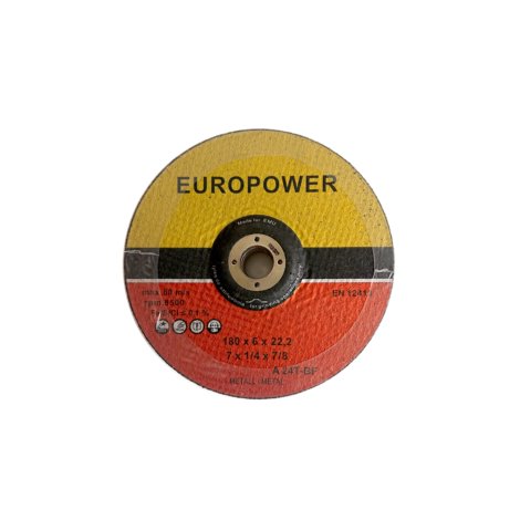 EUROPOWER/180/6/22 Tarcza do szlifowania stali