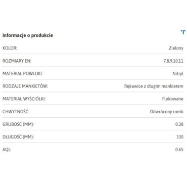 Rękawice ANSELL/Sol-Vex 37-676 r.9