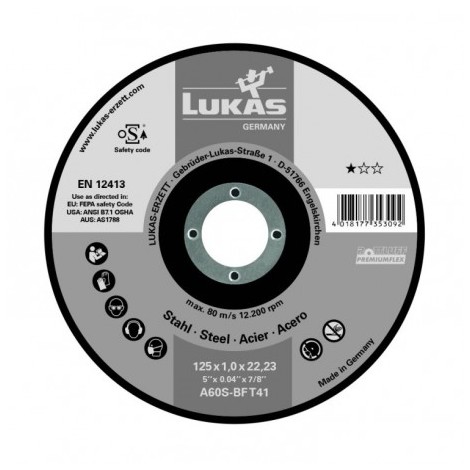 Tarcza do cięcia PREMIUMFLEX MILD Fi125x1/22mm