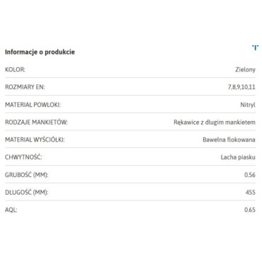 Rękawice Sol-Vex Plus Classic 37-185 R.10