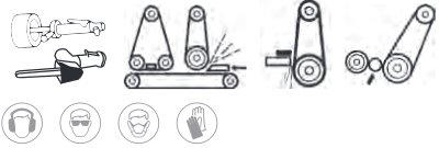 Pas ścierny 777F, P150, 30mm x 622mm