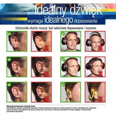 Wkładki do uszu na pałąku EAR REFLEX