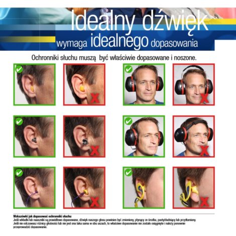 Wkładki do uszu na pałąku EAR REFLEX